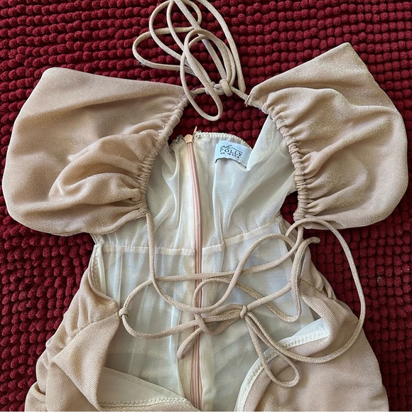 Oh Polly rose gold mini dress - Picture 6 of 8